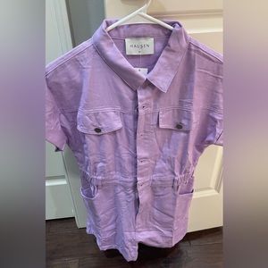 Purple romper - brand new with tags